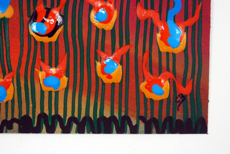 Original Abstract Expressionism Landscape Painting by C B
