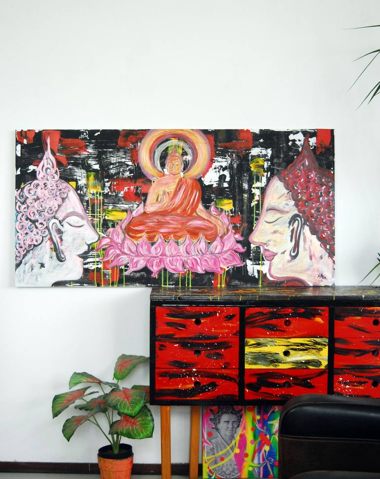 Original Expressionism Pop Culture/Celebrity Painting by C B