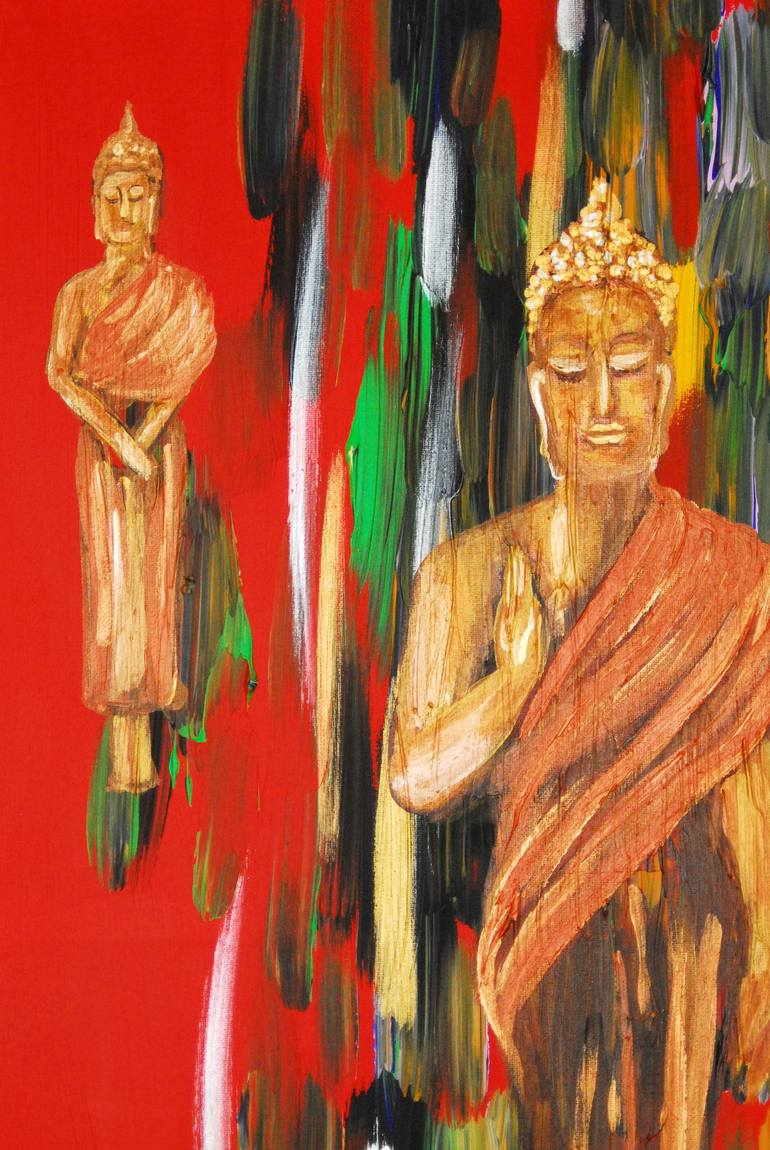 Original Abstract Expressionism Travel Painting by Conrad Bloemers