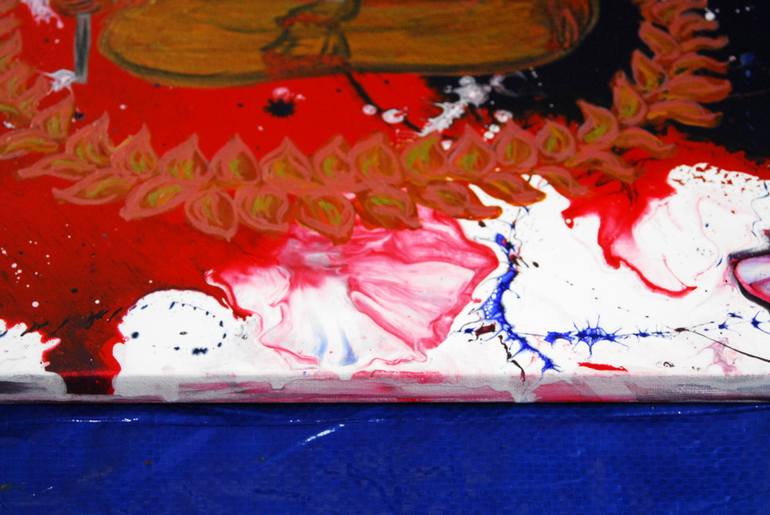 Original Abstract Expressionism Family Painting by C B