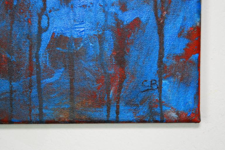Original Abstract Expressionism Landscape Painting by CONRAD BLOEMERS