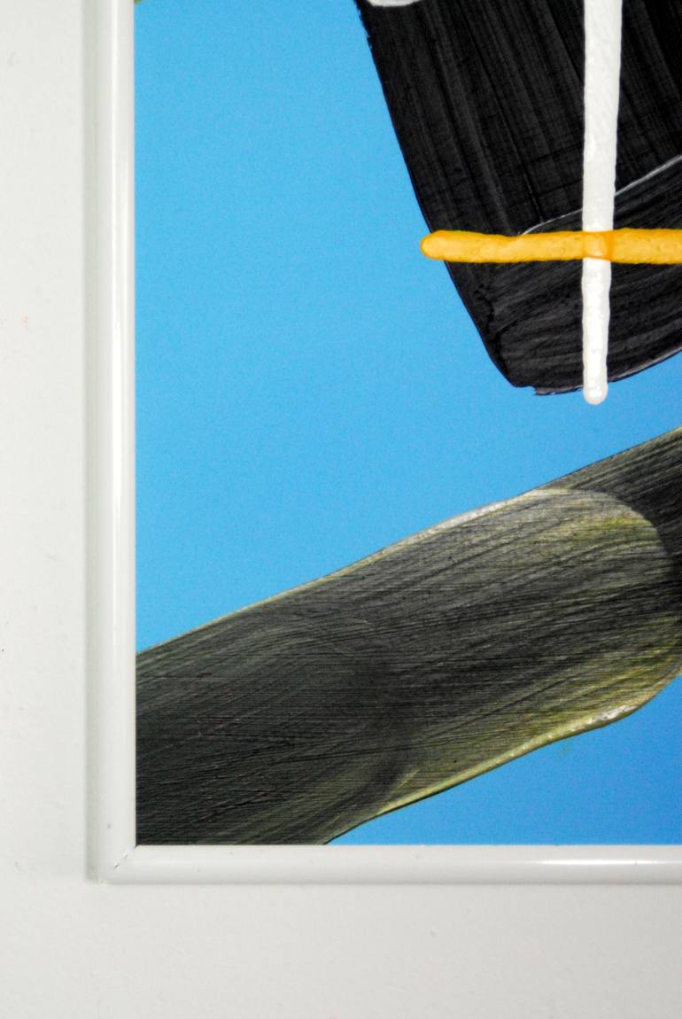 Original Abstract Expressionism Sports Painting by C B