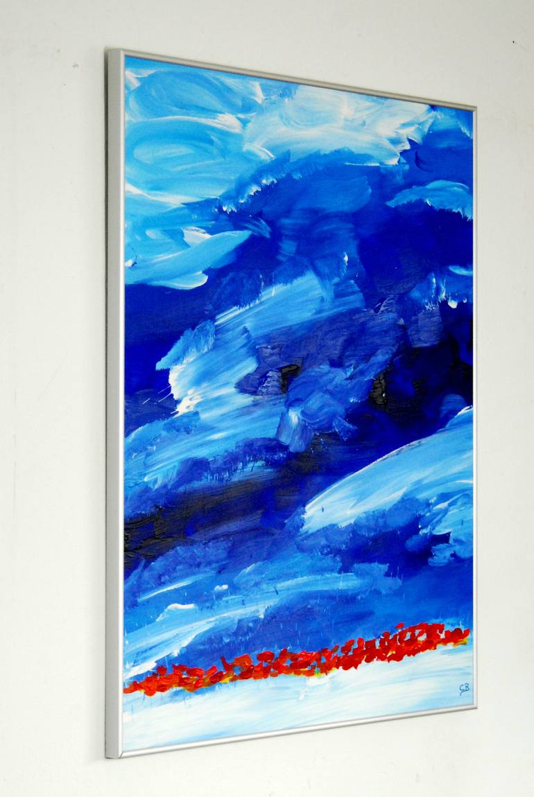 Original Abstract Expressionism Seascape Painting by Conrad Bloemers