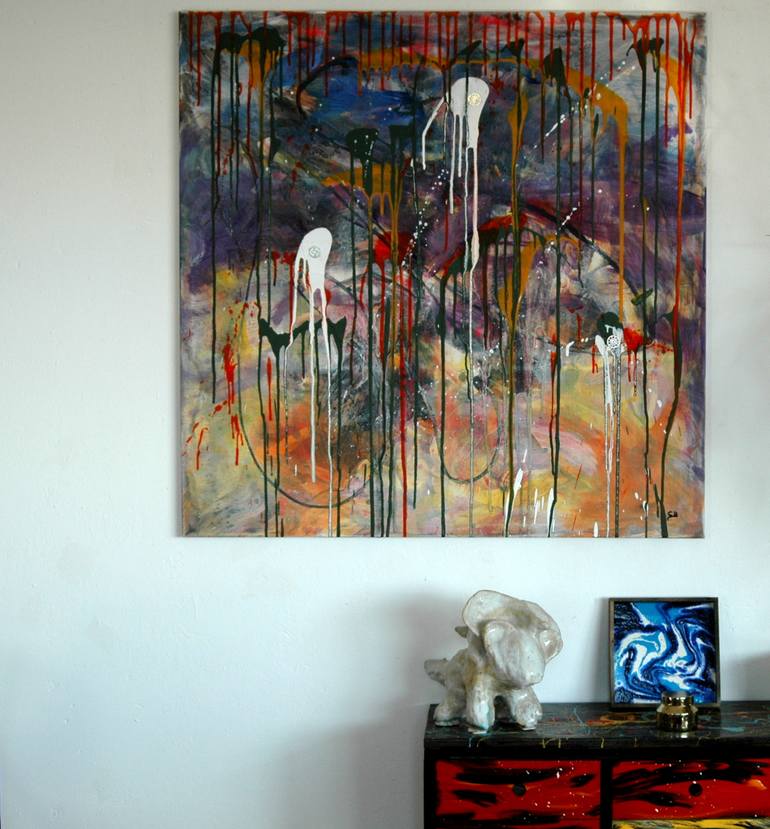 Original Abstract Painting by CONRAD BLOEMERS