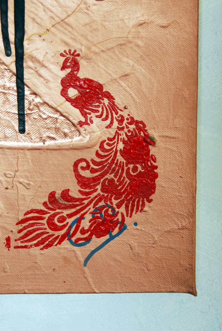 Original Abstract Expressionism Typography Painting by C B