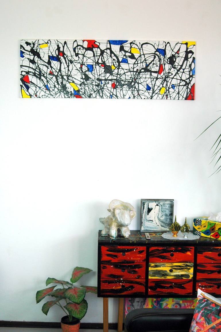 Original Modern Abstract Painting by CONRAD BLOEMERS