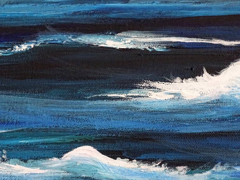 Original Impressionism Seascape Painting by CONRAD BLOEMERS