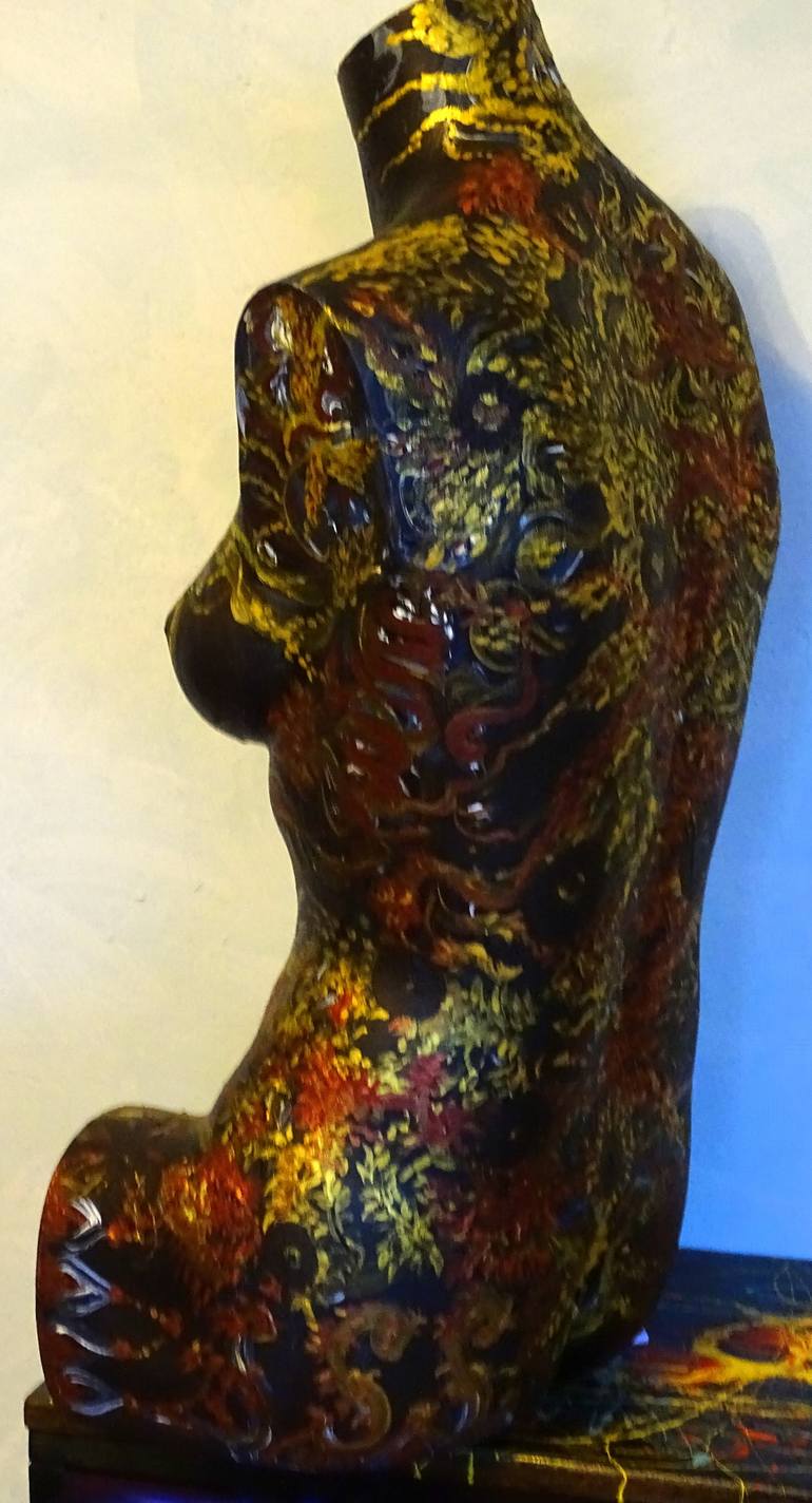 Original Abstract Expressionism Body Sculpture by CONRAD BLOEMERS