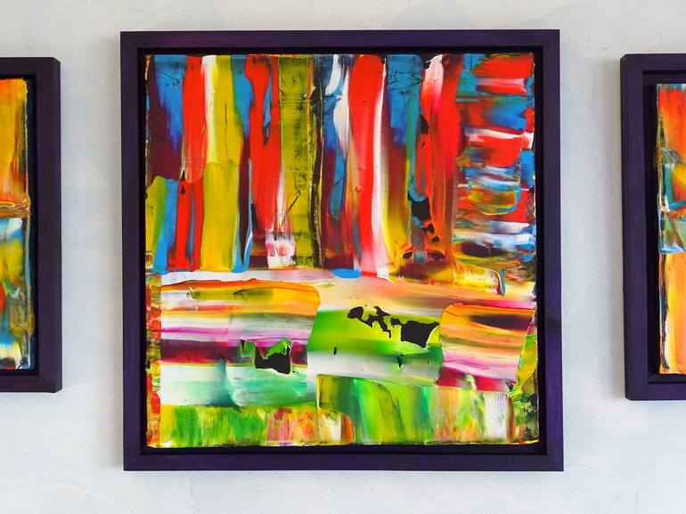 Original Abstract Expressionism Abstract Painting by CONRAD BLOEMERS