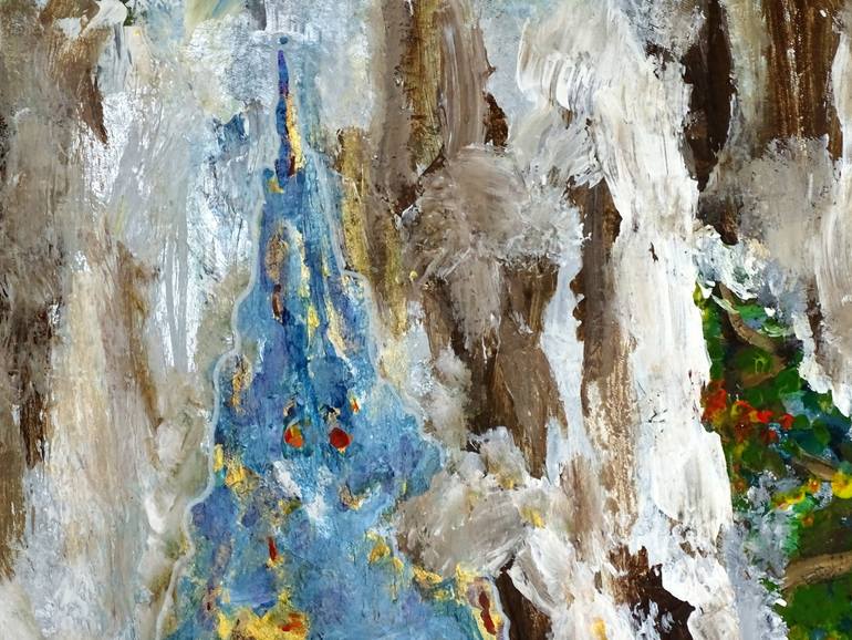 Original Abstract Expressionism Landscape Painting by C B