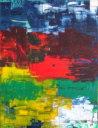 Original Minimalism Abstract Paintings by CONRAD BLOEMERS