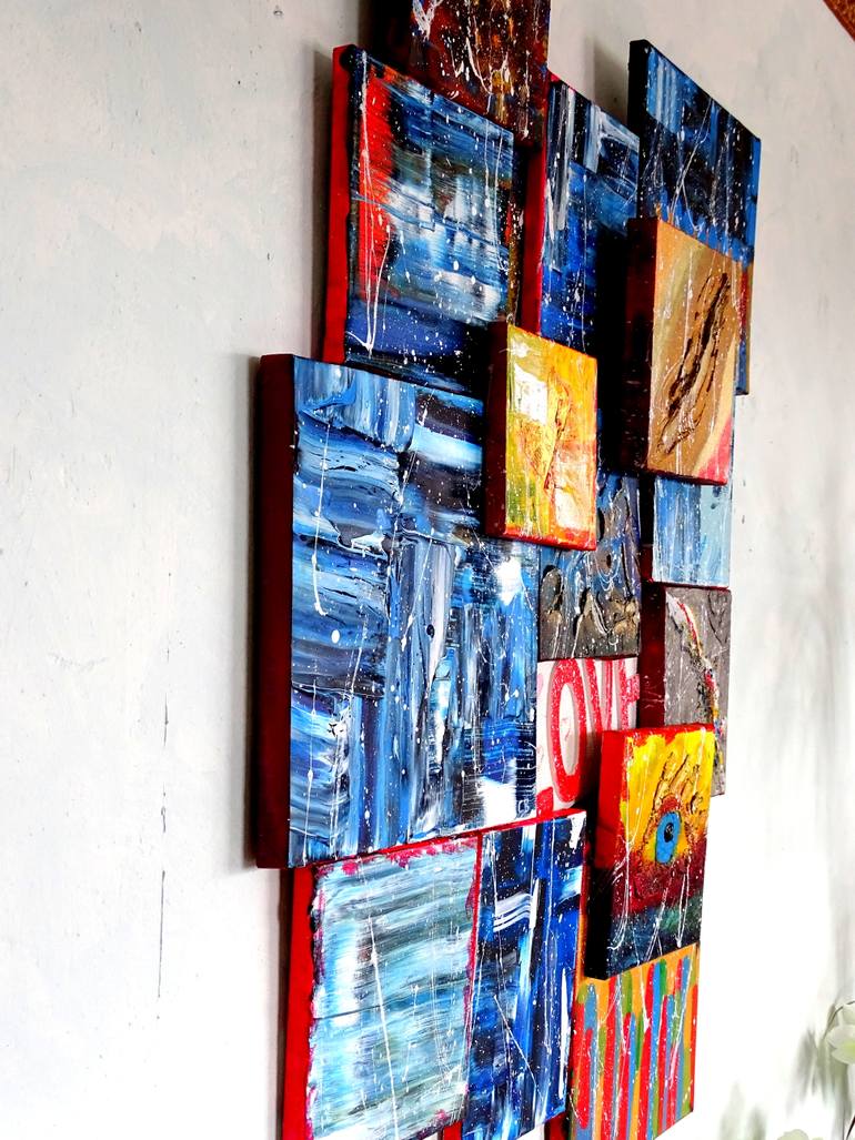 Original Abstract Expressionism Abstract Painting by C B
