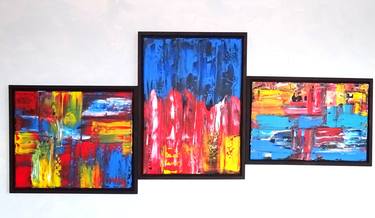 Original Abstract Expressionism Abstract Paintings by CONRAD BLOEMERS