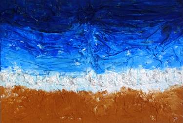 Original Abstract Seascape Paintings by CONRAD BLOEMERS