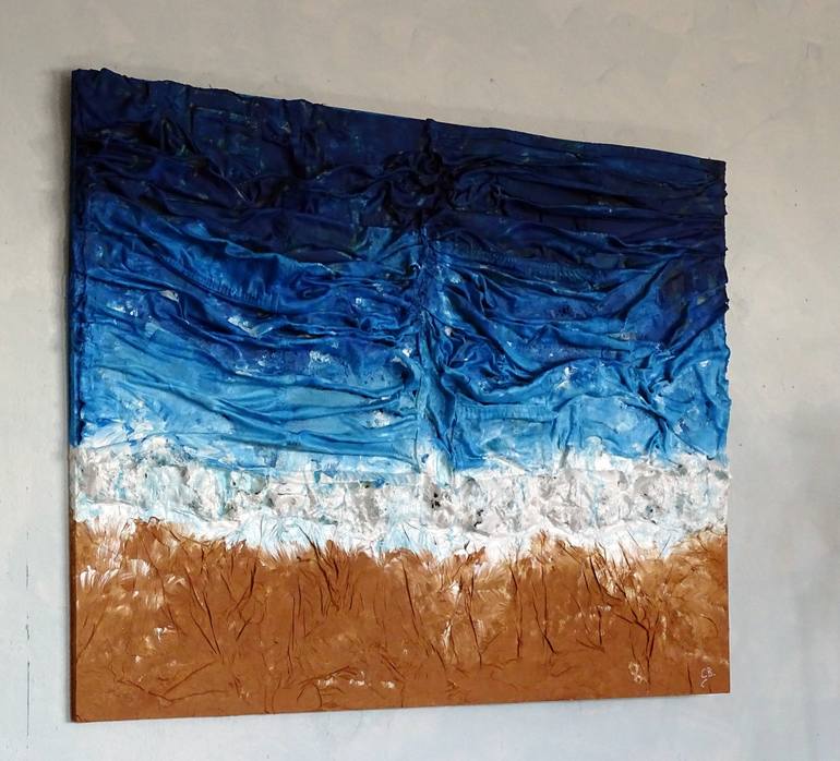 Original Abstract Seascape Painting by CONRAD BLOEMERS