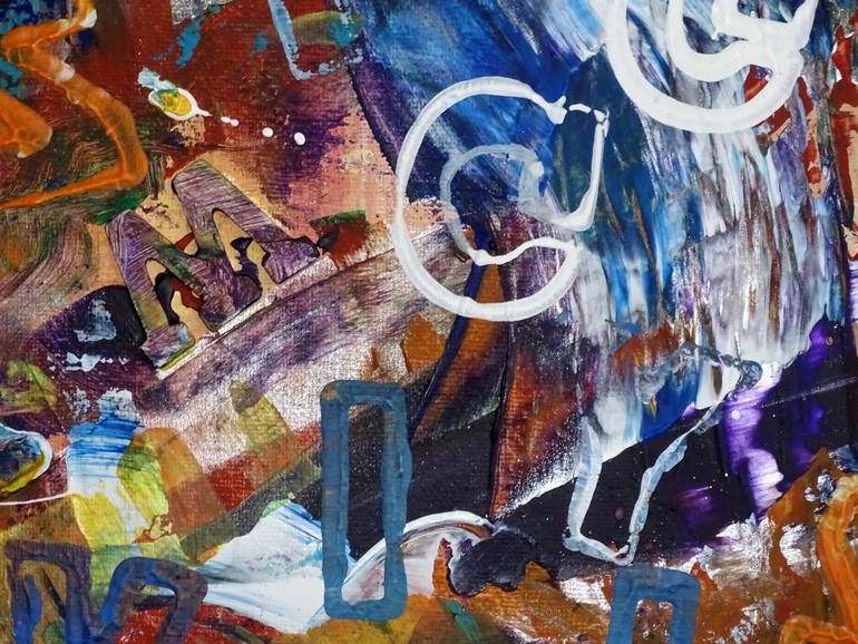 Original Abstract Expressionism Typography Painting by C B