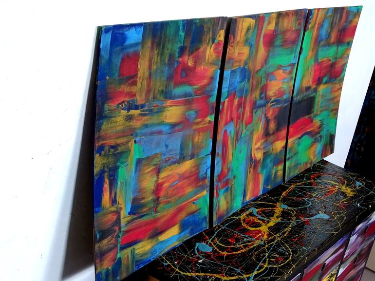 Original Abstract Painting by CONRAD BLOEMERS