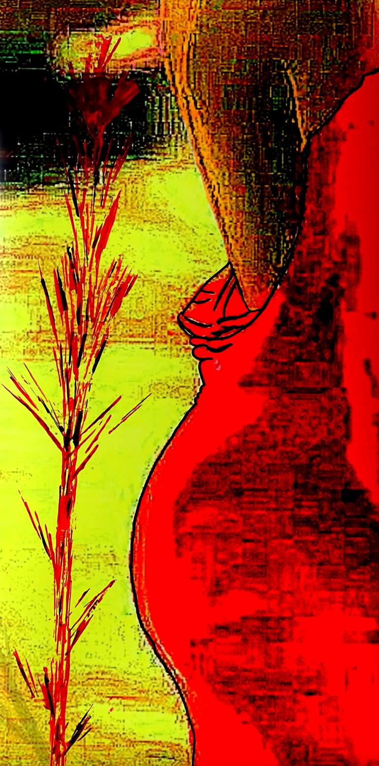 Original Figurative Erotic Painting by C B