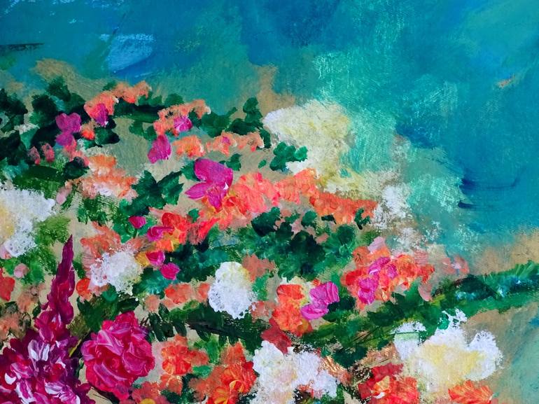 Original Expressionism Floral Painting by CONRAD BLOEMERS