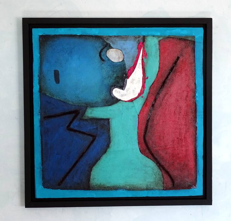 Original Abstract Expressionism Abstract Painting by CONRAD BLOEMERS