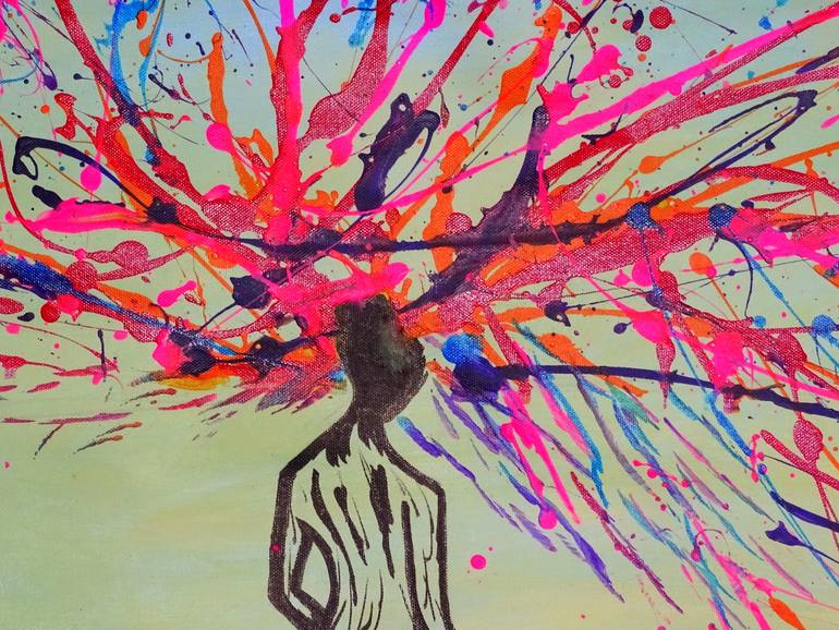 Original Contemporary Family Painting by C B