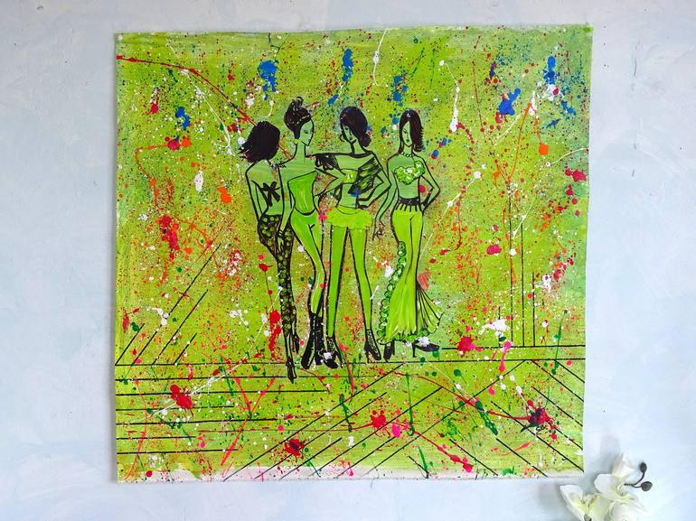 Original Abstract Pop Culture/Celebrity Painting by CONRAD BLOEMERS
