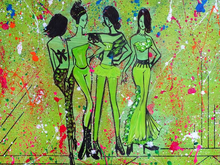 Original Abstract Pop Culture/Celebrity Painting by CONRAD BLOEMERS