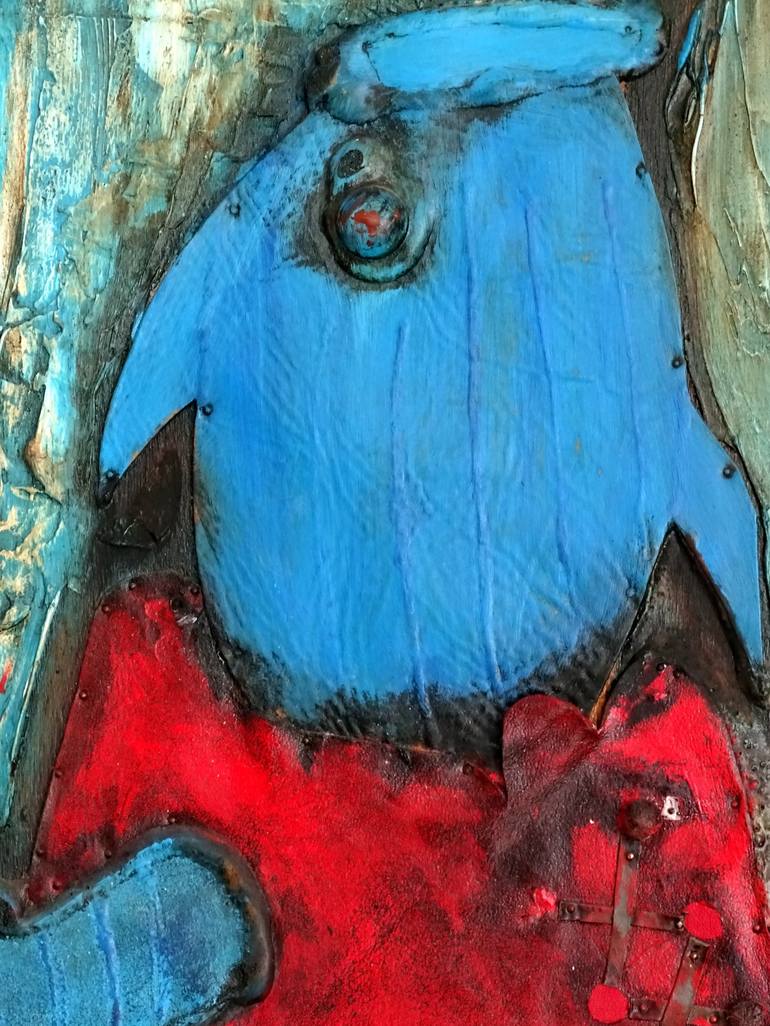 Original Contemporary Fish Painting by CONRAD BLOEMERS