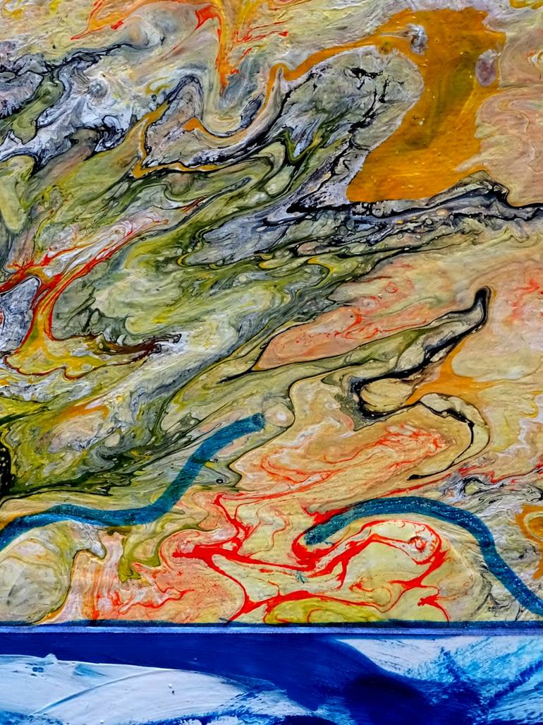 Original Abstract Expressionism Abstract Painting by C B