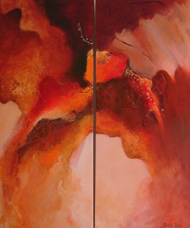 Original Abstract Expressionism Nature Paintings by Marly Freij