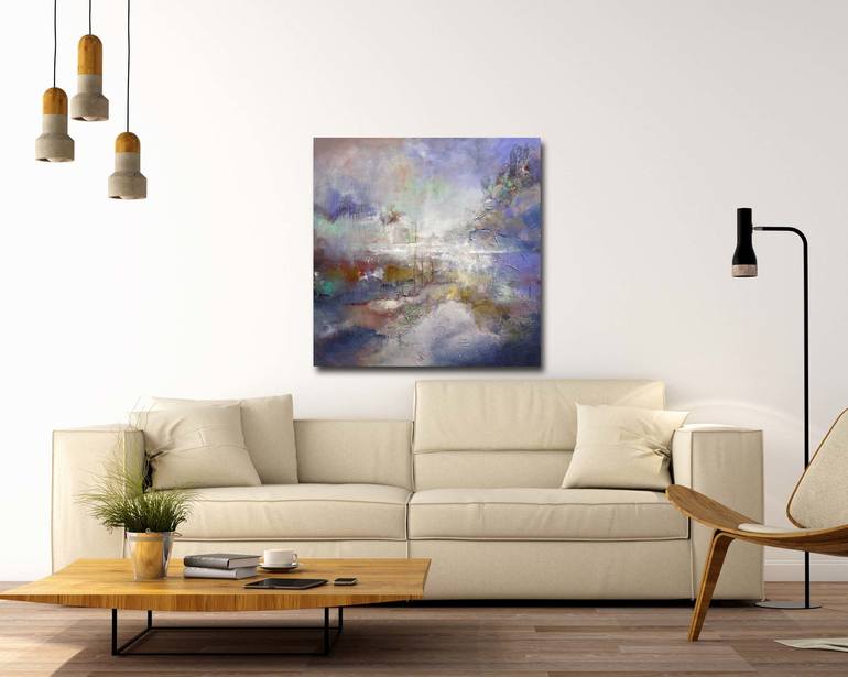 Original Abstract Expressionism Landscape Painting by Marly Freij