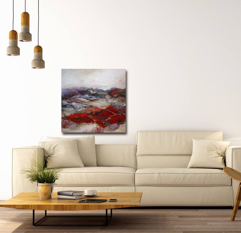 Original Abstract Landscape Painting by Marly Freij