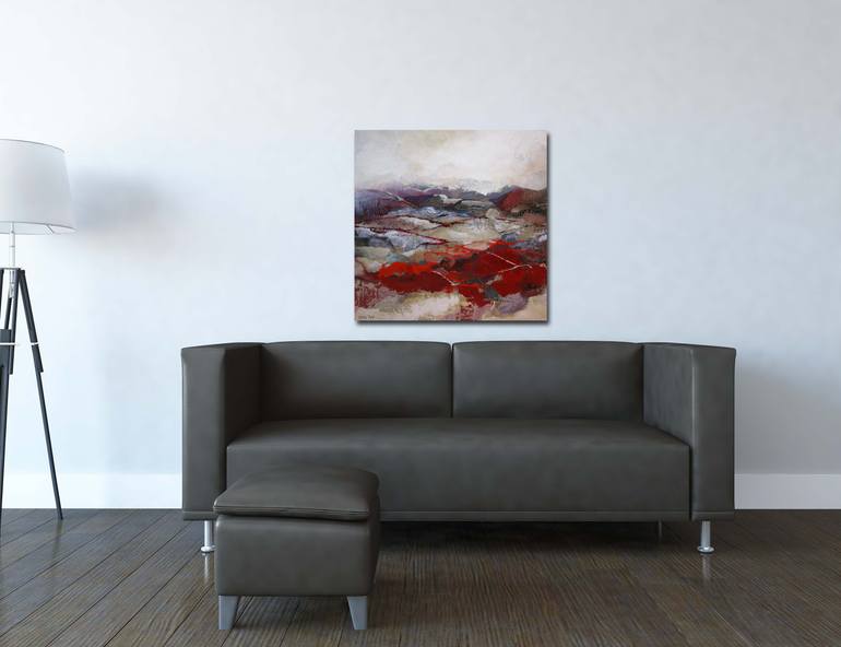 Original Abstract Landscape Painting by Marly Freij
