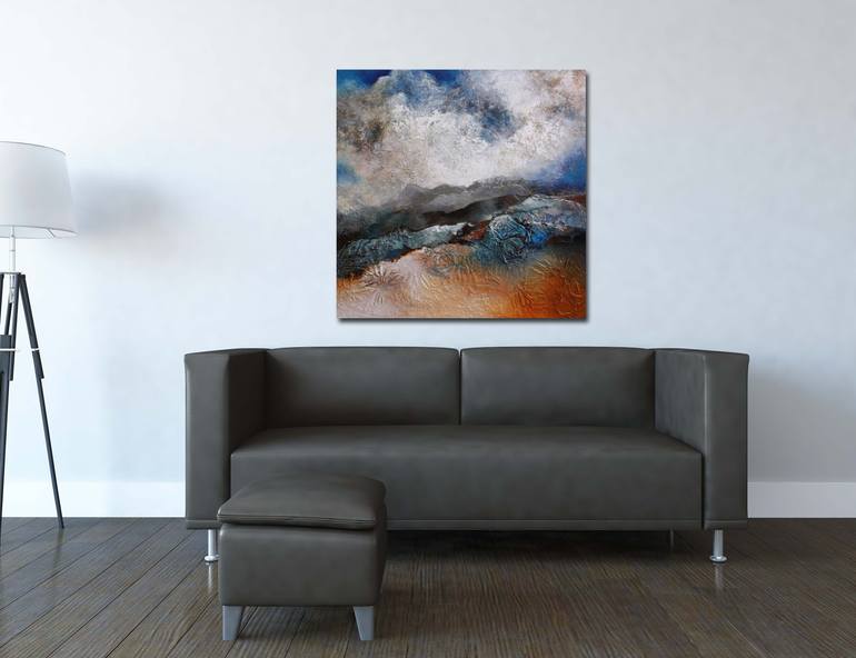 Original Abstract Expressionism Abstract Painting by Marly Freij