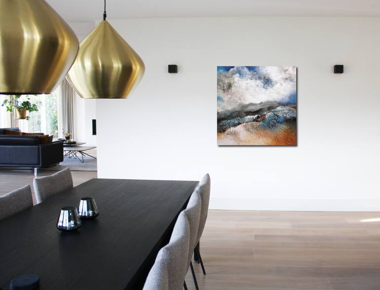 Original Abstract Expressionism Abstract Painting by Marly Freij