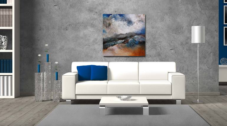 Original Abstract Expressionism Abstract Painting by Marly Freij