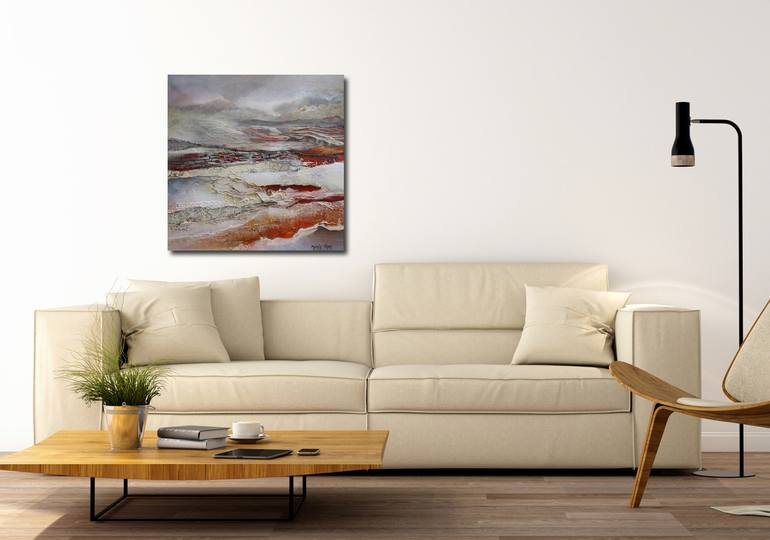 Original Abstract Landscape Painting by Marly Freij