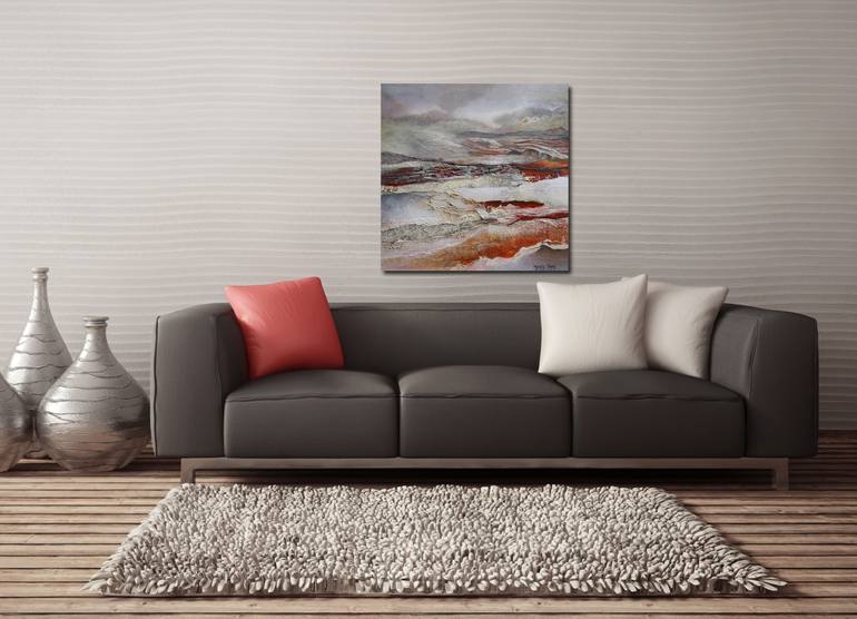 Original Abstract Landscape Painting by Marly Freij