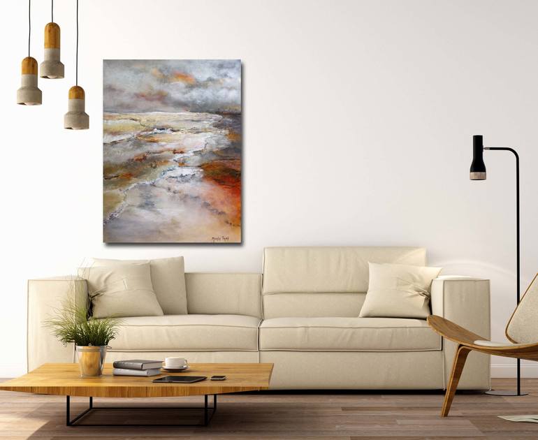 Original Abstract Landscape Painting by Marly Freij