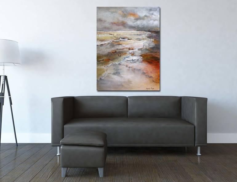 Original Abstract Landscape Painting by Marly Freij