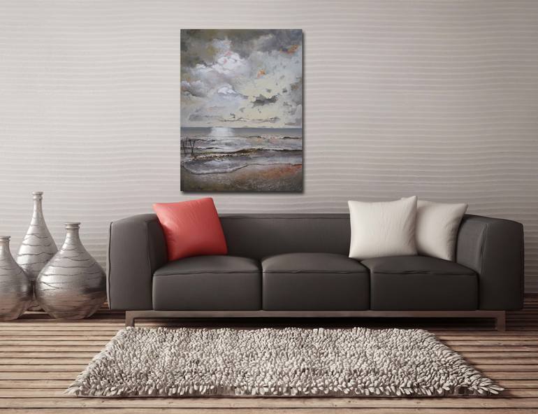 Original Figurative Seascape Painting by Marly Freij