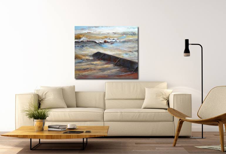 Original Figurative Beach Painting by Marly Freij