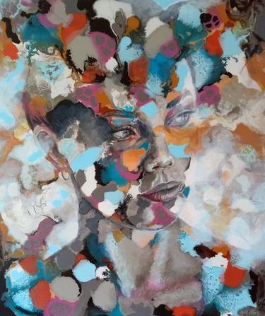 Original Portrait Painting by Marly Freij