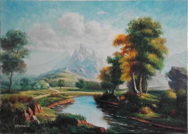 Original Landscape Paintings by HAMADI MHAMED