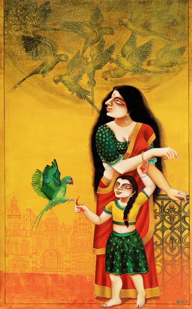 Original Women Paintings by Gautam mukherjee