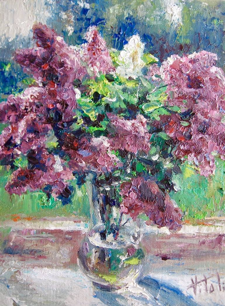 Lilac Painting by Vitali Mikhailov | Saatchi Art