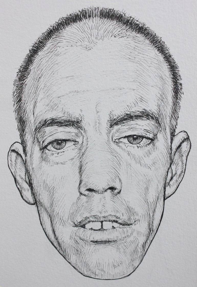 Original Portrait Drawing by Byron Freire