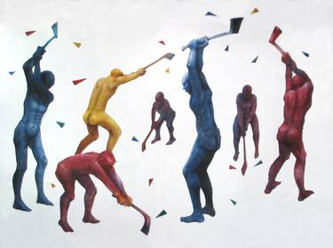 Original Expressionism Body Paintings by James A Allen