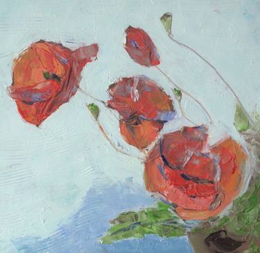 Print of Figurative Floral Paintings by Paola Majerna