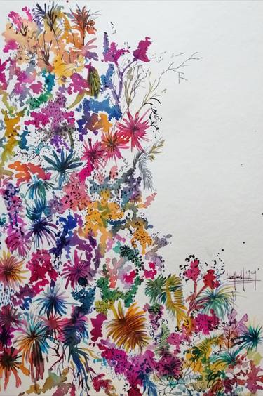 Print of Figurative Botanic Paintings by Laura Aranda